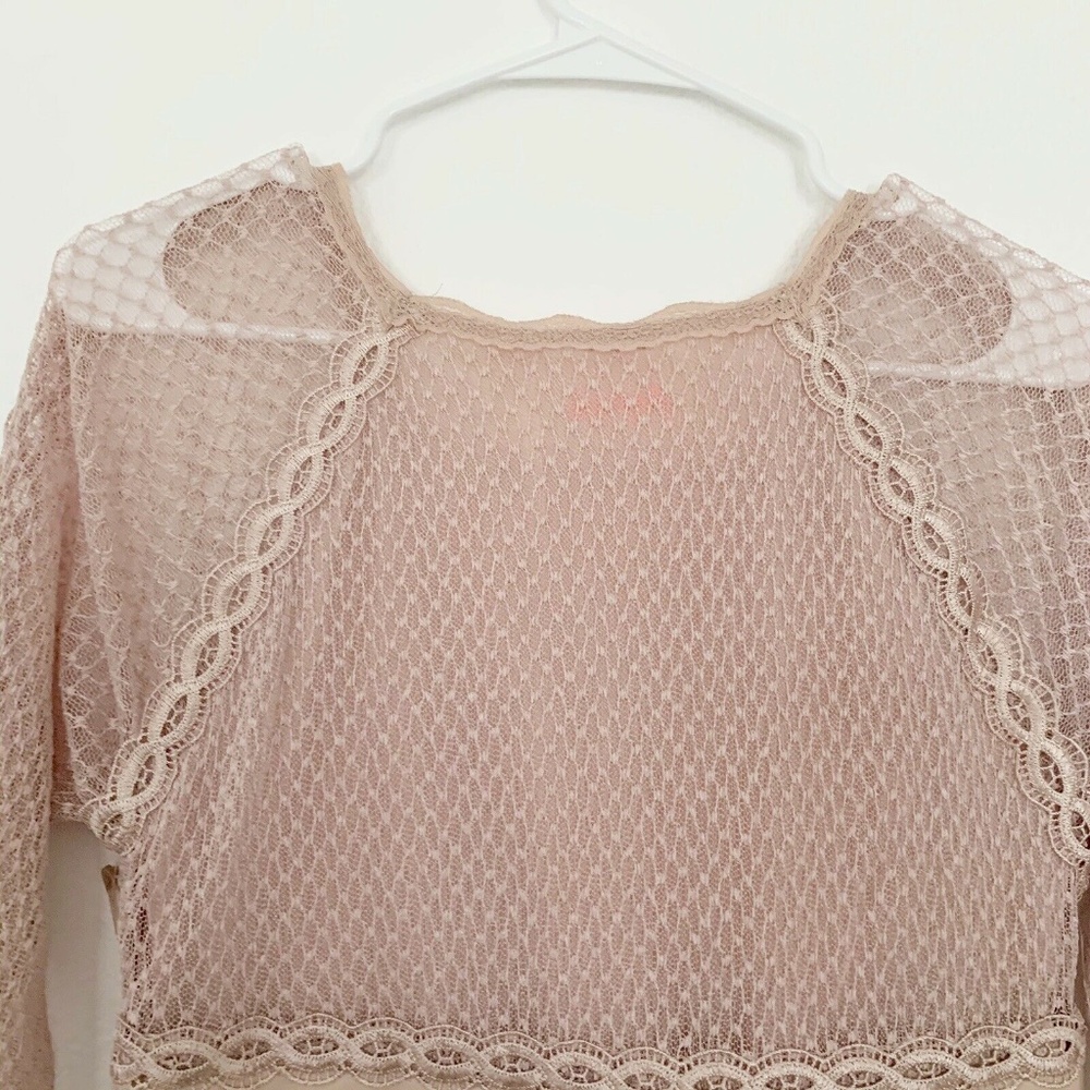 Free People Mixed Mesh Bodycon Dress - Picture 7 of 8